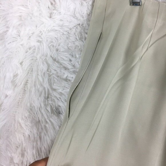 Ivoire de Laurence Paris High Waist Ivory Wide Leg Pants FR EU 42 US 10 - Picture 4 of 12